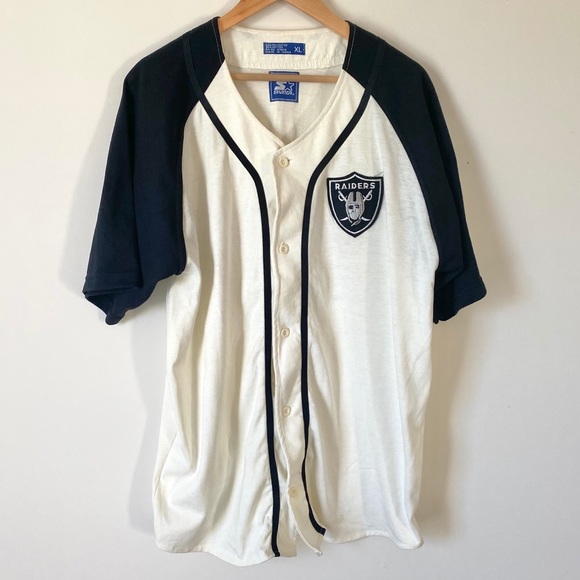 oakland raiders baseball shirt